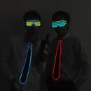 Men's LED Glowing Neon Tie Light-Up Party Accessory