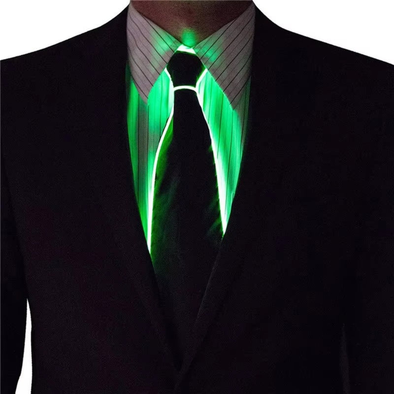 Men's LED Glowing Neon Tie Light-Up Party Accessory