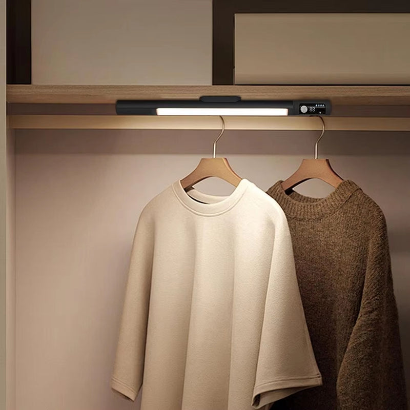 Motion Sensor Rechargeable LED Night Light with Digital Display