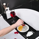 Retractable Bathtub and Kitchen Sink Storage Rack Shelf