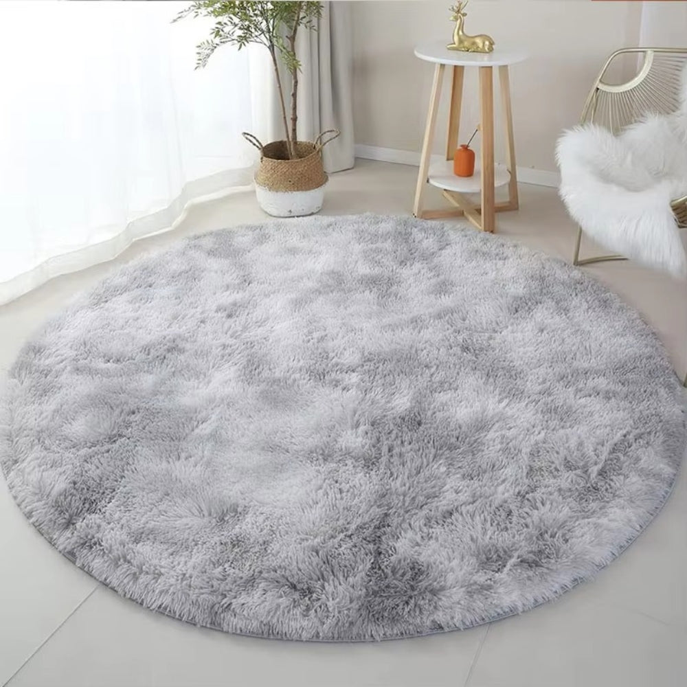 Ultra Soft Fluffy Round Shaggy Rug Carpet for Kids Bedroom