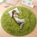 Ultra Soft Fluffy Round Shaggy Rug Carpet for Kids Bedroom