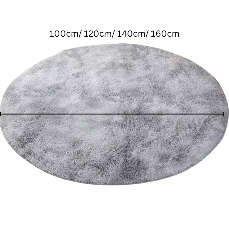 Ultra Soft Fluffy Round Shaggy Rug Carpet for Kids Bedroom