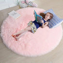 Ultra Soft Fluffy Round Shaggy Rug Carpet for Kids Bedroom
