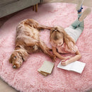 Ultra Soft Fluffy Round Shaggy Rug Carpet for Kids Bedroom