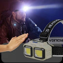 LED Induction Headlamp Waterproof Rechargeable Flashlight for Outdoor