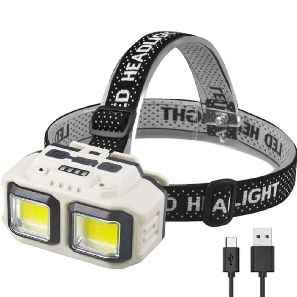LED Induction Headlamp Waterproof Rechargeable Flashlight for Outdoor