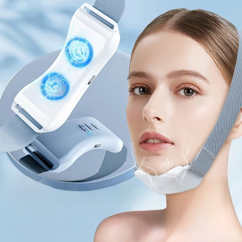 Vibration EMS Face Lifting Massager Double Chin Remover Shaping Belt