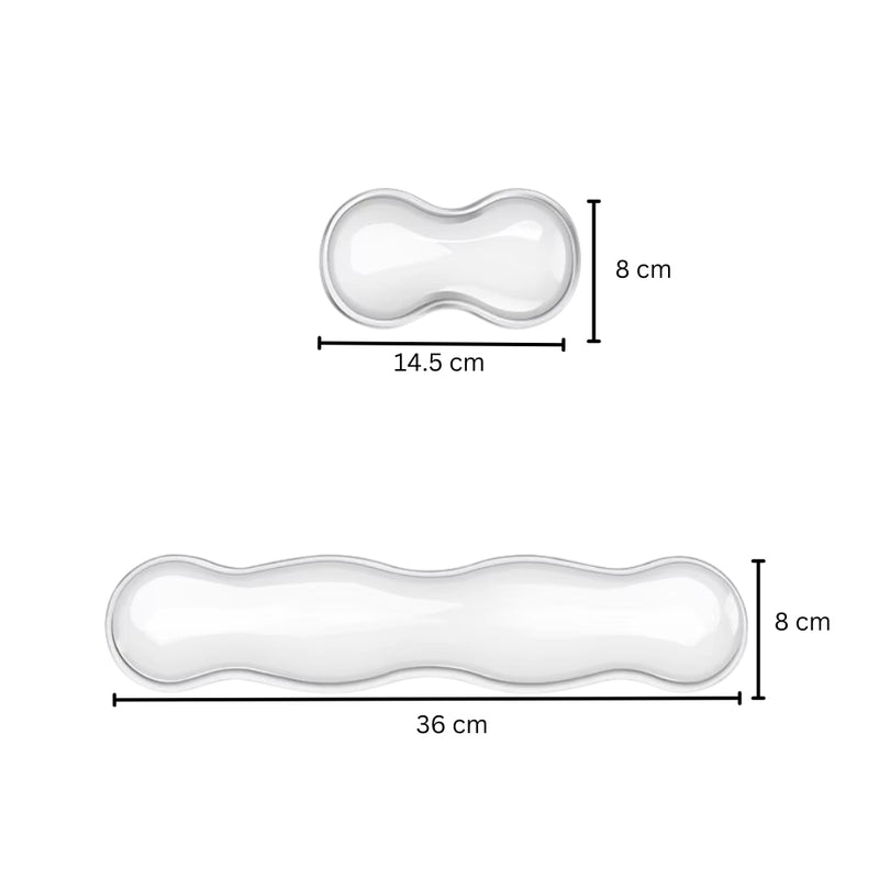 Mouse Pad with Wrist Rest and Anti-Slip Keyboard Rest for Office and Gaming