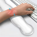 Mouse Pad with Wrist Rest and Anti-Slip Keyboard Rest for Office and Gaming