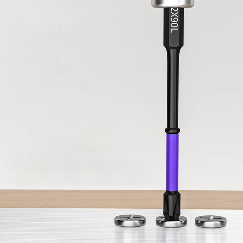 6/12 Pcs Magnetic Screwdriver Bits Non-slip Shockproof Phillips Impact Bits