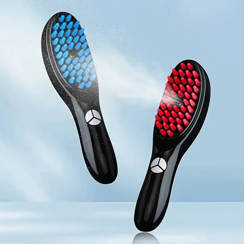 Electric Scalp Massager Comb with LED and Hair Growth Spray Function