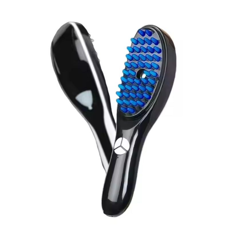 Electric Scalp Massager Comb with LED and Hair Growth Spray Function