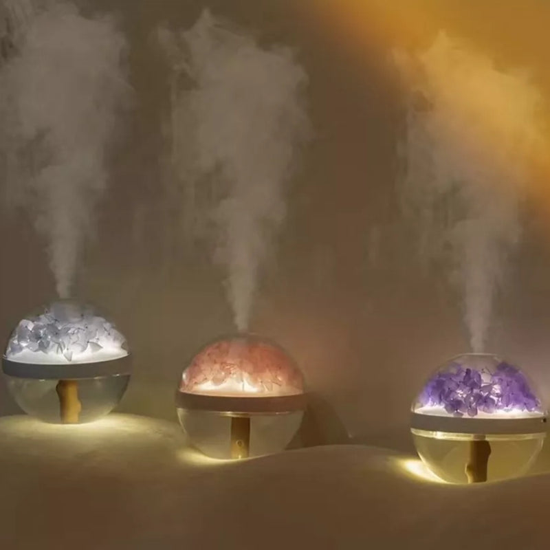 270ml USB Rechargeable Air Humidifier with LED Light and Mist Function