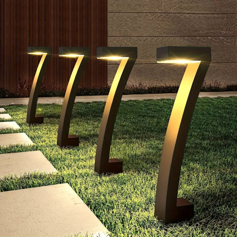 7 Shape Solar LED Garden Lights for Outdoor Pathway and Yard Decoration