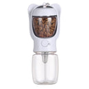 2 in 1 Dog Water Bottle with Food Container and Leak Proof Travel Dispenser