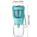 2 in 1 Dog Water Bottle with Food Container and Leak Proof Travel Dispenser