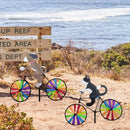 Animal Cartoon Windmill Bicycle Garden Spinner Yard Decoration