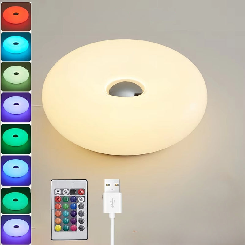 Donut Table Lamp with USB Plug for Ambient Lighting