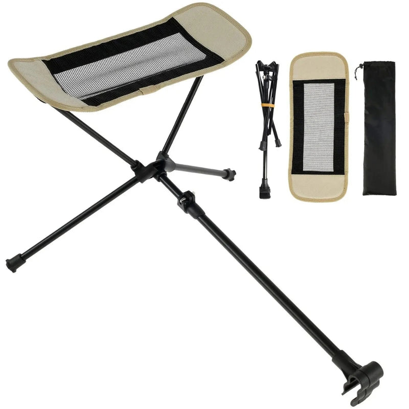 Universal Folding Camping Chair Footrest for Outdoor Use