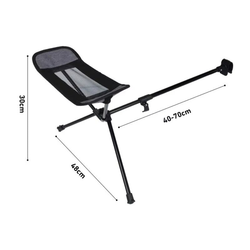 Universal Folding Camping Chair Footrest for Outdoor Use