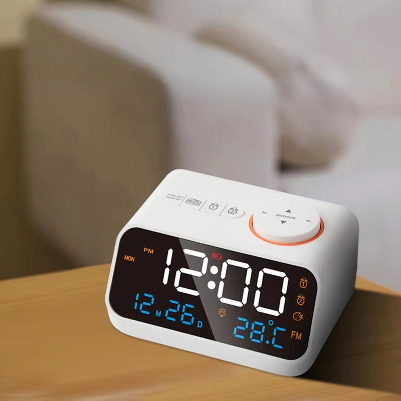 Digital Alarm Clock with FM Radio and Temperature