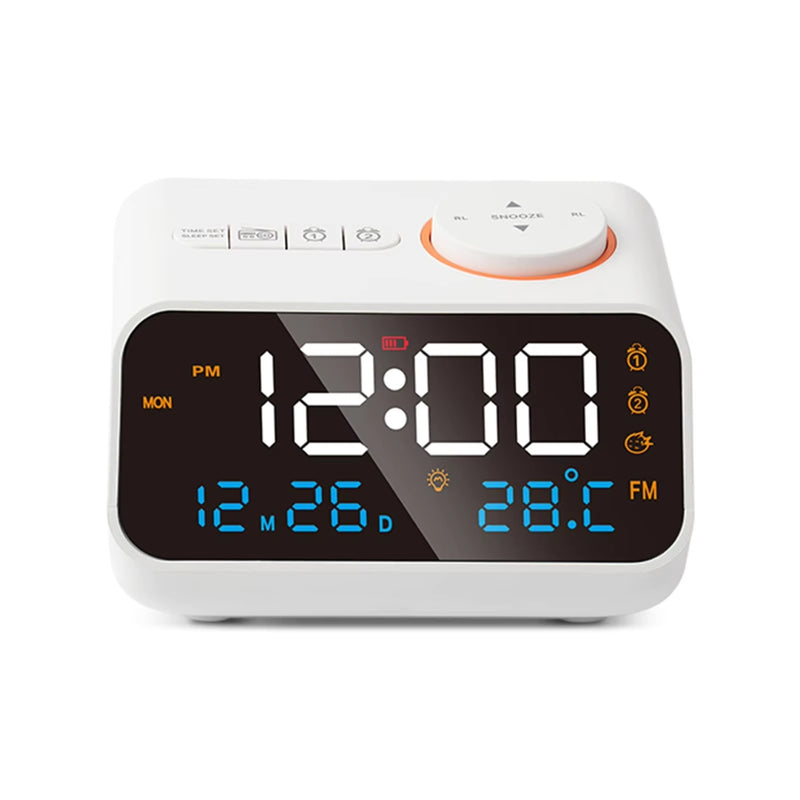 Digital Alarm Clock with FM Radio and Temperature
