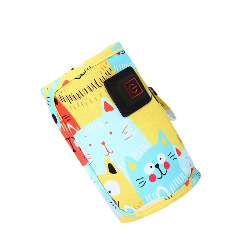Travel USB Milk Water Bottle Warmer with Insulated Bag