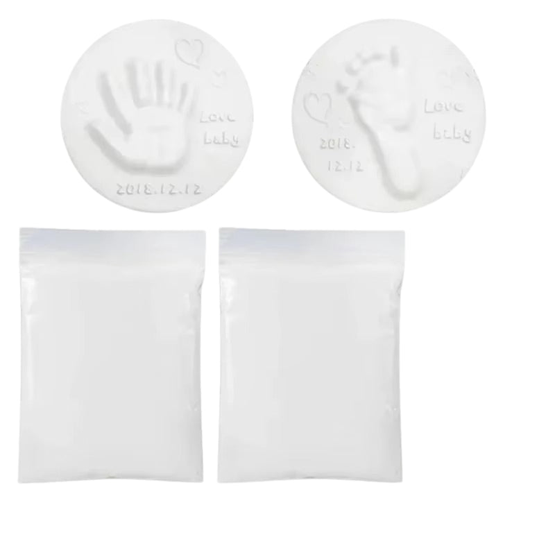 DIY Baby Hand and Footprint Clay Imprint