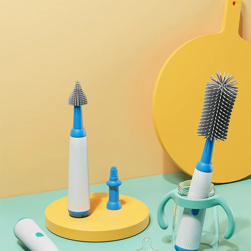 Multipurpose Silicone Cordless Infants Baby Bottle Brushes