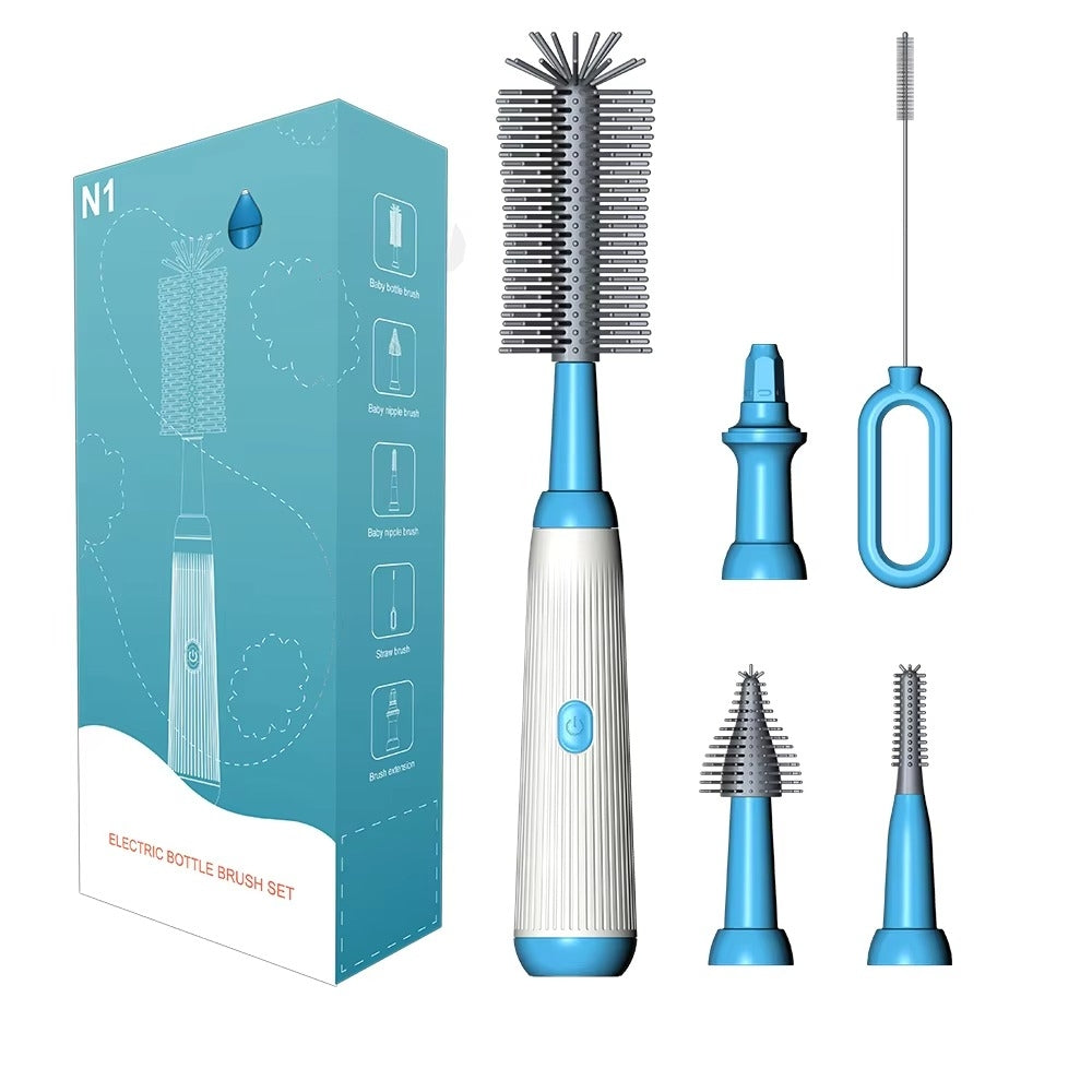 Multipurpose Silicone Cordless Infants Baby Bottle Brushes