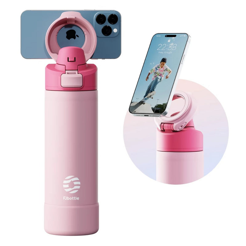 950ml Magnetic Lid Insulated Water Bottle Phone Mount Thermal Outdoor