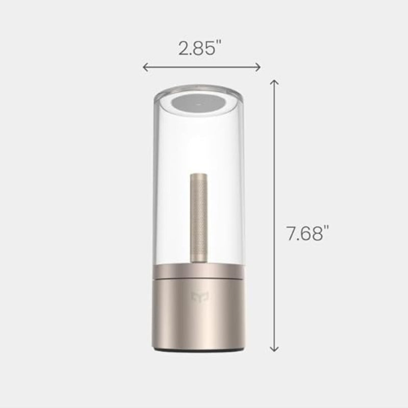 Rechargeable LED Candle Light Rotatable Dimming 1800K Warm Light
