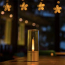 Rechargeable LED Candle Light Rotatable Dimming 1800K Warm Light