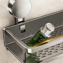 Suction Cup Bathroom Rack Toilet Space Aluminum No Drill Hanging Organizer Rack