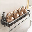 Suction Cup Bathroom Rack Toilet Space Aluminum No Drill Hanging Organizer Rack