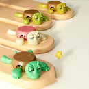 Quirky Panicked Turtle Ornament Cup Pad Mug Holder With Funny Expression