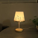 Solid Wood Cloth Nordic Decorative Table Bedroom Bedside Lamp