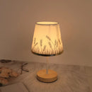 Solid Wood Cloth Nordic Decorative Table Bedroom Bedside Lamp