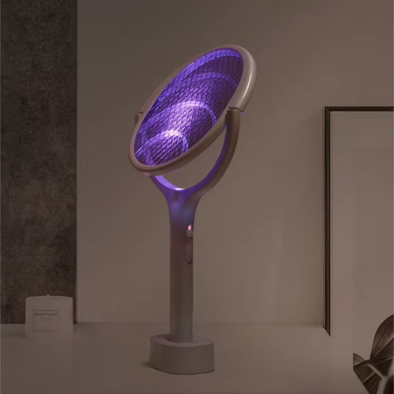 Angle Adjustable Bug Zapper Electric USB Rechargeable Mosquito Fly Bat Swatter