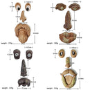 Funny Yard Art Tree Decor Outdoor Tree Face Statues Old Man Tree Hugger Bark Ghost Face