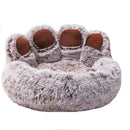 Fluffy Plush Dog Bed Large Small Pet Bed Sofa for Cats Puppy
