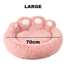 Fluffy Plush Dog Bed Large Small Pet Bed Sofa for Cats Puppy