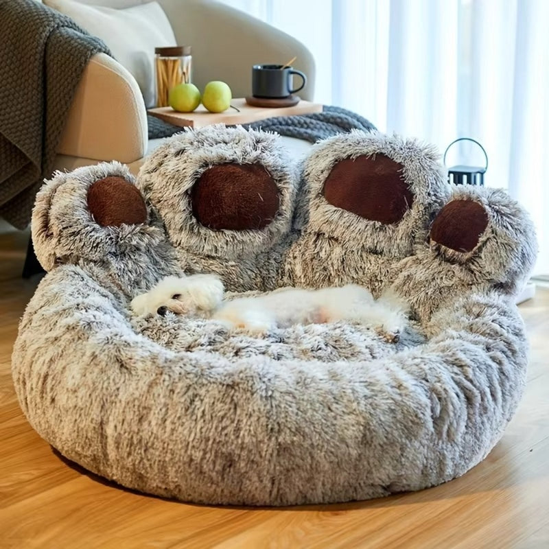 Fluffy Plush Dog Bed Large Small Pet Bed Sofa for Cats Puppy