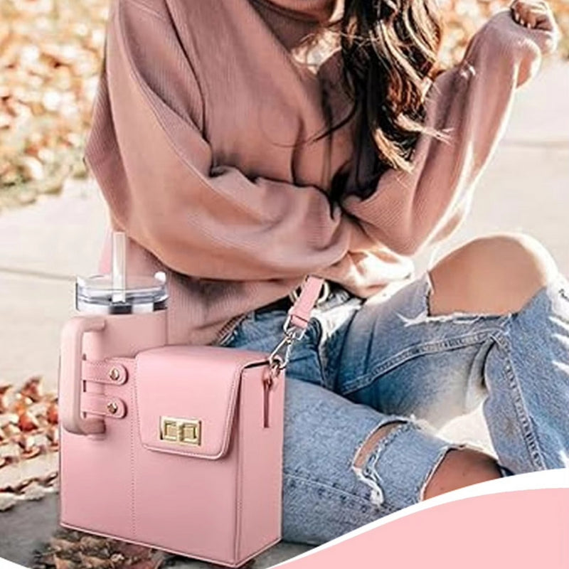 Portable Crossbody Water Bottle Bag