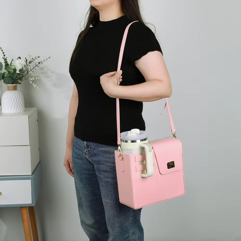 Portable Crossbody Water Bottle Bag