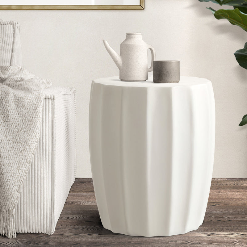 Terrazzo Concrete Outdoor Side Table Stand