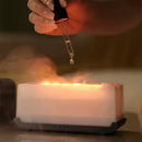 Flame Aromatherapy Humidifier Mini Diffuser with LED Light and Timer