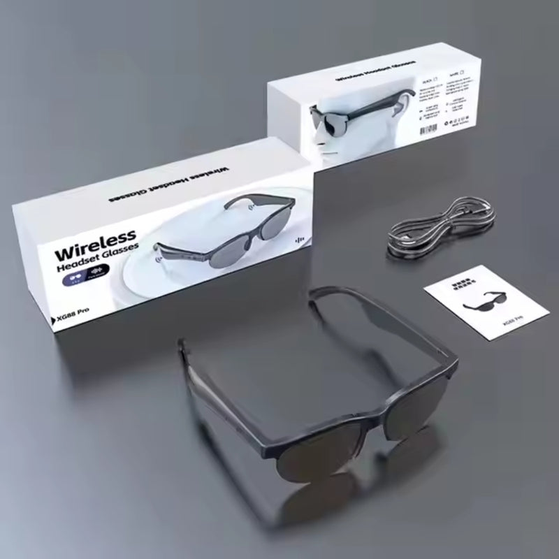 AI Translation Bluetooth Glasses with Microphone and Earphones