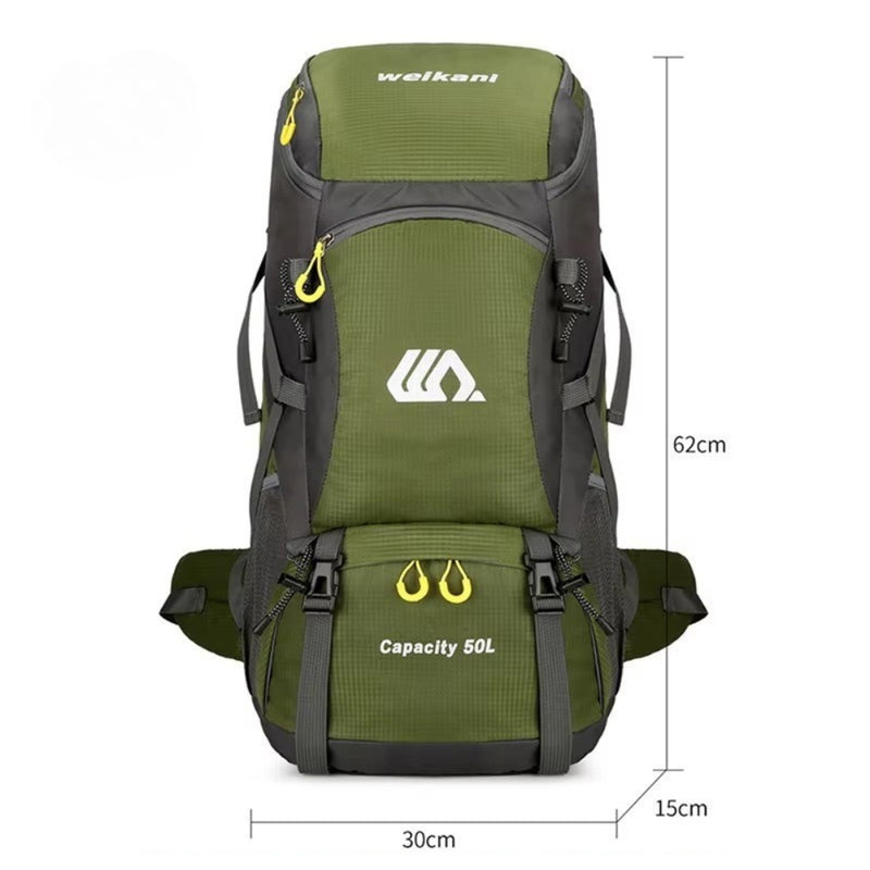 50L Travel Backpack Waterproof Hiking Camping Rucksack for Outdoor Sports